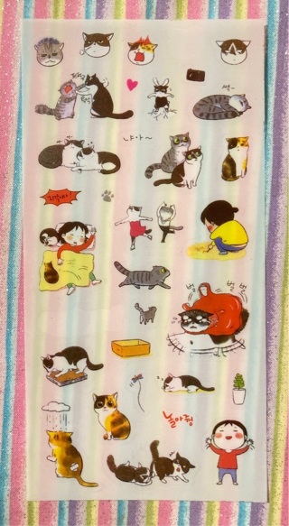 Kawaii cat stickers 