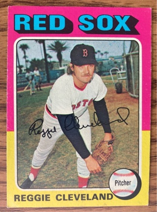 1975 Topps Reggie Cleveland baseball card 