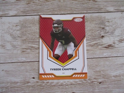 Tyreek Chappell CB Sage football trading card # 50
