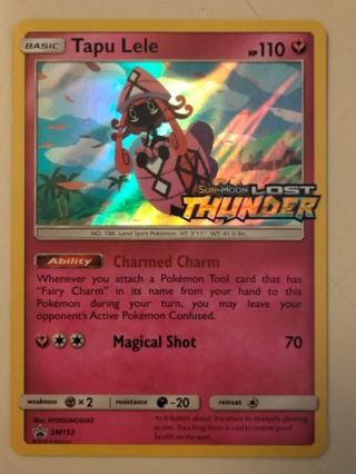 Tapu lele sm152 rare prerelease promo holo nm pokemon