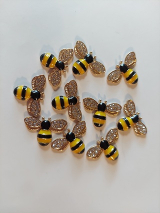 Lot of Rhinestone Bees