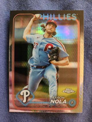 2024 Topps Chrome Prism Refractor Aaron Nola