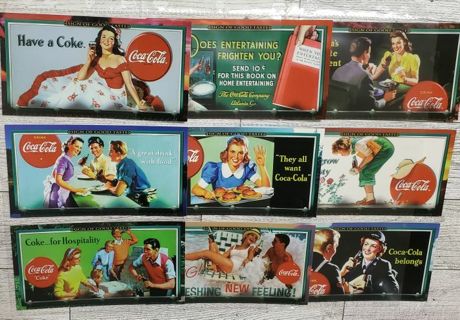 9 Coca-Cola 1996 4" Cards