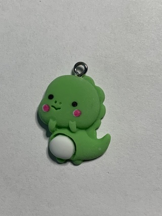 ADORABLE MINI DINOSAUR CHARMS~#4~GREEN~FREE SHIPPING