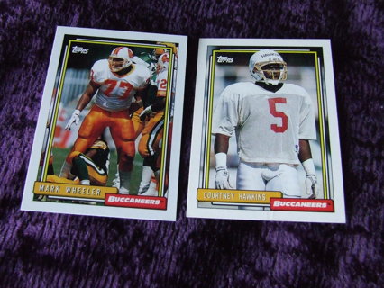 1992 Tampa Bay Buccaneers Topps Card Lot of 2