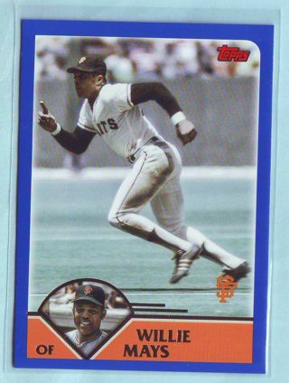 2023 Topps Archives Willie Mays Baseball Card # 214 Giants