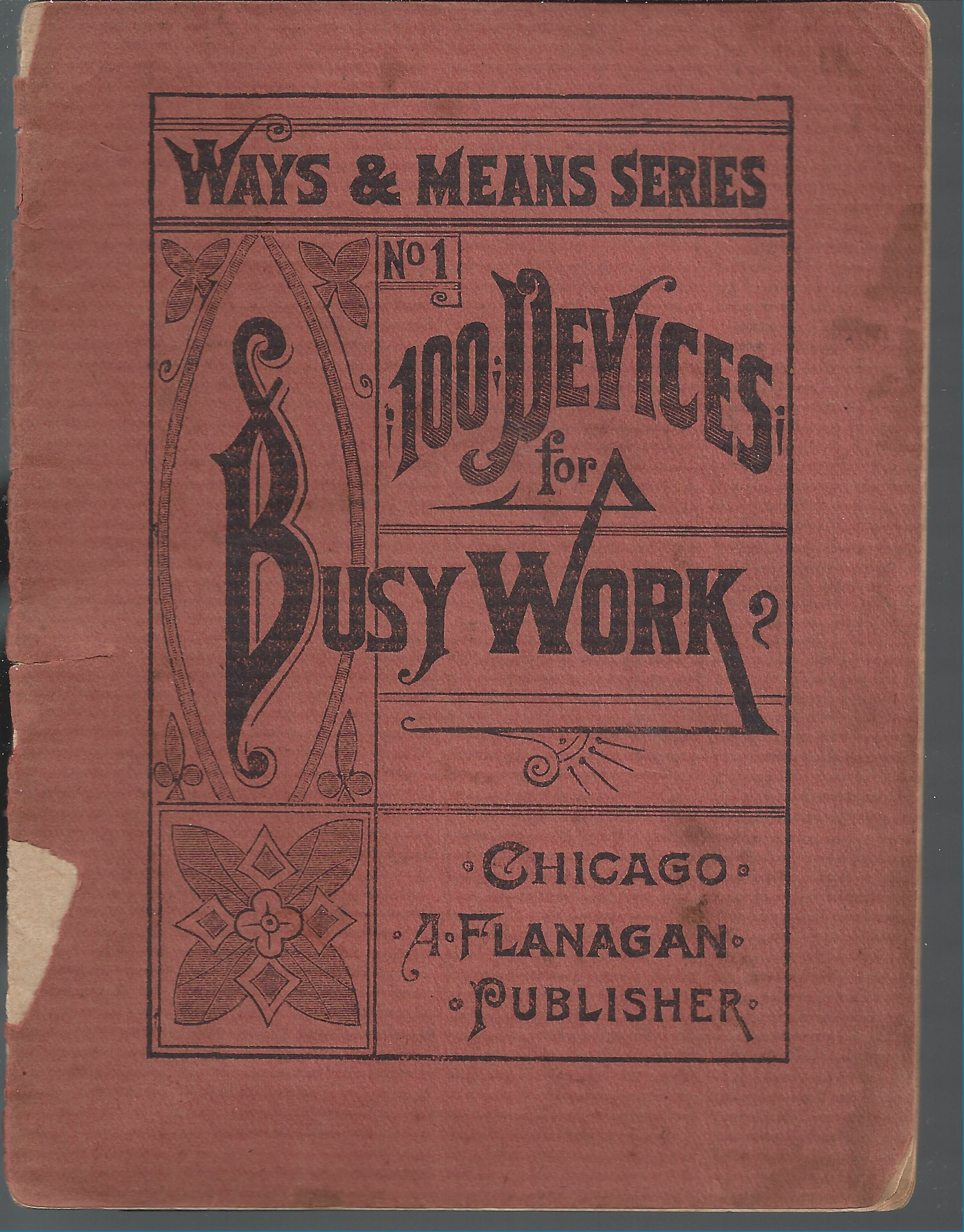 FREE: BUSY WORK, Home Projects 1889, Ephemera, Take up Time Ideas, Scrapbook, Junk Journals, 100 Devices