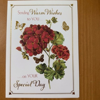 Warm Wishes Birthday Card