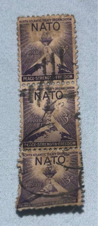 Lot of 3 NATO 3c stamps 