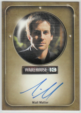 2010 Rittenhouse Warehouse 13 Autograph - Niall Matter (hg)