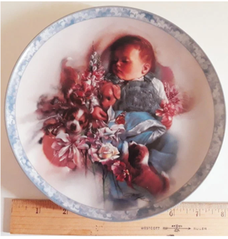 "Puppy Dog Tails" collector plate by The Bradford Exchange