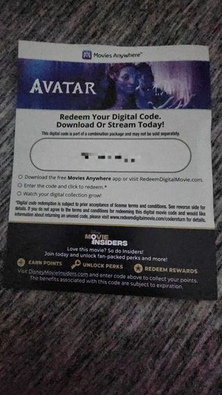 Avatar HD Digital Code