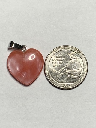 ♡HEALING STONE CHARM~#20~HEART-SHAPED~1 CHARM ONLY~FREE SHIPPING♡