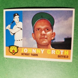 1960 - TOPPS BASEBALL CARD NO. 171 -  JOHNNY GROTH - TIGERS - EXMT-NRMT+