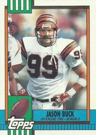 Tradingcard - NFL - 1990 Topps #269 - Jason Buck VAR - Cincinnati Bengals VAR: Disclaimer on back 