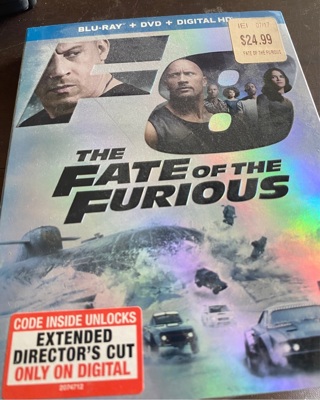 The fate of the furious blu ray 