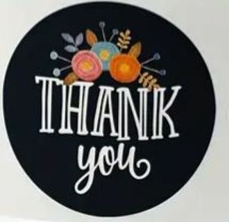 ↗️⭕SPECIAL⭕(32) 1" THANK you STICKERS!!⭕