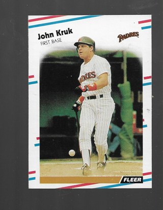 1988 FLEER JOHN KRUK #589