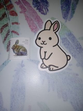 Rabbit Vinyl Decal Sticker