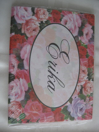 Personalized notecards, ERIKA, 6 cards w matching envelopes, NIP