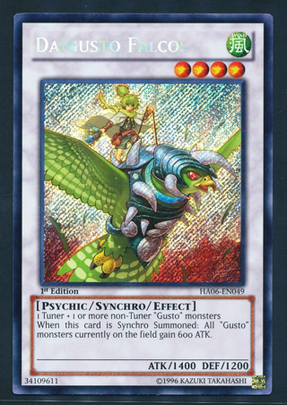 Daigusto Falcos HA06-EN049 Secret Rare Hidden Arsenal 6: Omega Xyz Holographic 1st Edition