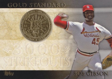 Bob Gibson 2012 Topps Gold Standard (GS-5) St. Louis Cardinals