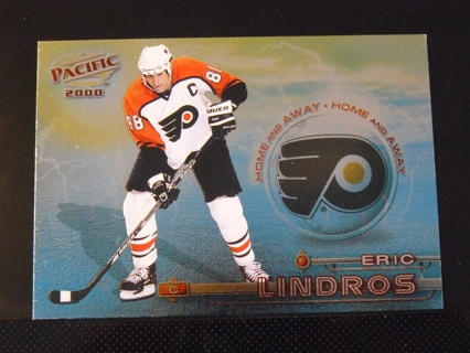 1999-00 Pacific Hockey "Home and Away" Insert #9 Eric Lindros (Flyers)