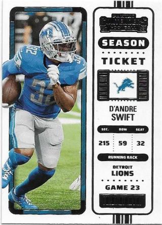 2022 CONTENDERS D'ANDRE SWIFT CARD