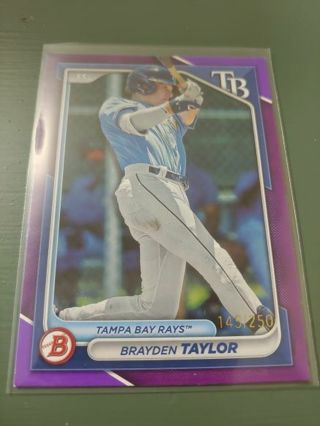 Brayden Taylor Purple Bowman /250