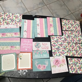 Scrapbook Boho Paper Crafts Lot Card Making, free mail