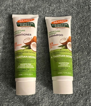 Brand New Trial Sized: Palmer’s Coconut Oil (1.7 oz) Shampoo and (1.7 oz) Conditioner