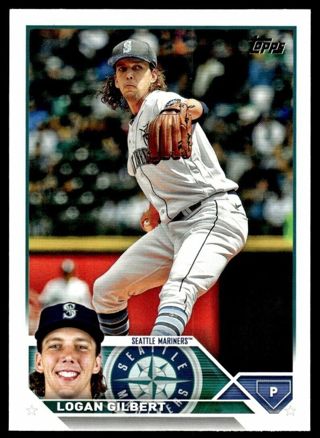 2023 Topps Series 2 Base #424 Logan Gilbert - Seattle Mariners