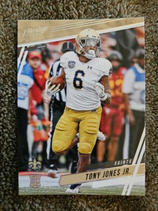 2020 Panini Prestige Rookie Tony Jones Jr.