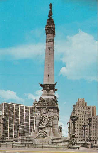 Vintage Unused Postcard: b: Soldiers' & Sailors' Monument, Indianapolis, IN