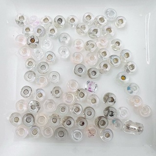 Clear Glass Colored Core 5mm Beads