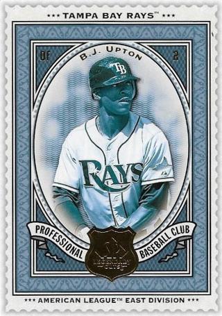 2009 SP LEGENDARY CUTS B.J. UPTON CARD