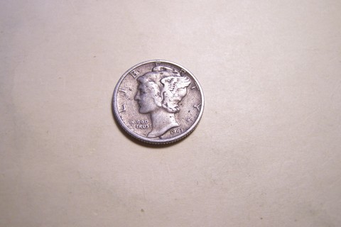 Silver 1941 Winged Liberty Head Mercury Dime