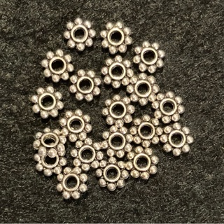 Silver Colored Spacer Beads