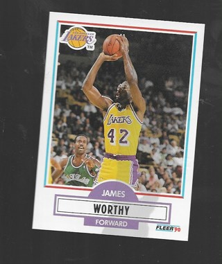 1990 FLEER JAMES WORTHY #97