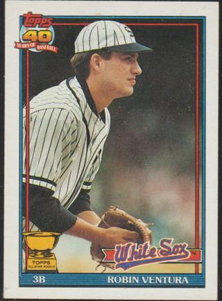 1991 Topps Baseball Card Robin Ventura Chicago White Sox #461