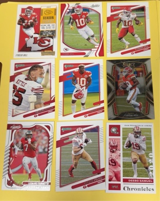 Football miscellaneous card lot