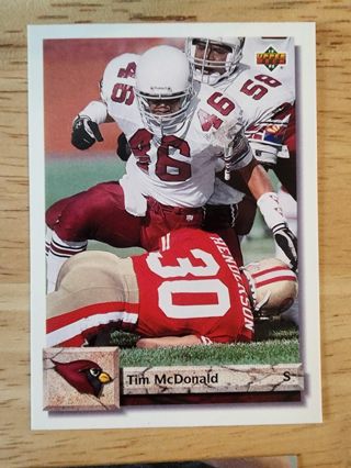 92 Upper Deck Tim McDonald #195