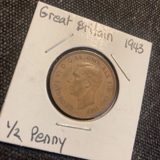 Great Britain 1/2 Penny 1943