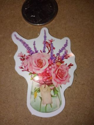 Flower Cute new vinyl lap top sticker no refunds regular mail only very nice quality