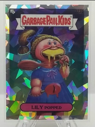 Garbage Pail Kids CHROME Series 5 - Lilly Popped #223b ATOMIC Refractor 2022