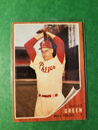 1962 - TOPPS EXMT - NRMT BASEBALL - CARD NO. 111 - DALLAS GREEN - PHILLIES