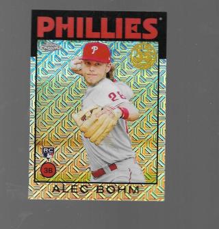 2021 CHROME ALEC BOHM ROOKIE REFRACTOR INSERT