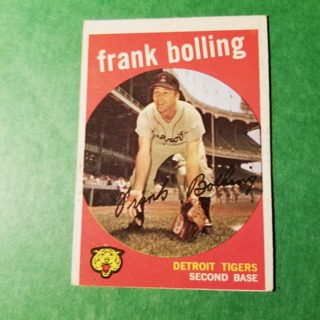 1959 - TOPPS BASEBALL CARD NO. 280 - FRANK BOLLING - TIGERS