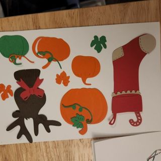 CHRISTMAS WITH PUMPKINS AND ADORABLE REINDEEŔ