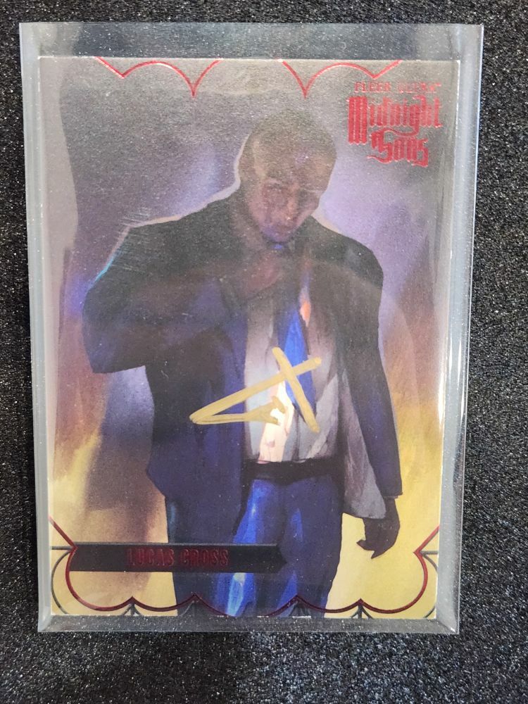 FREE: 2022 Fleer Ultra Midnight Sons Lucas Cross #54 - RED Artist Autograph Florian Herold /100